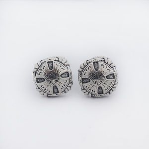 Scott Kay 925 Silver Sparta Cross Round Cufflinks